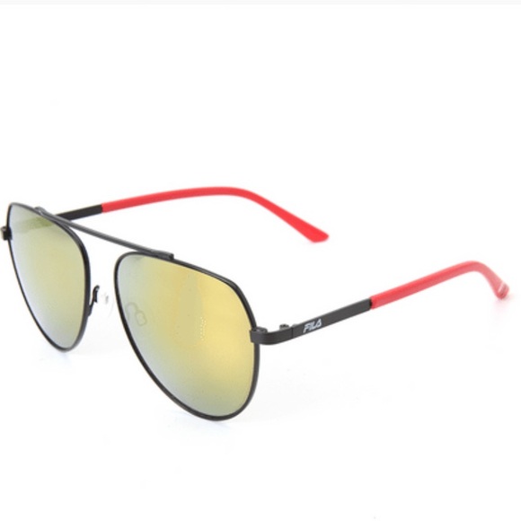 Fila Other - FILA Unisex Semi-Matte Black Sunglasses